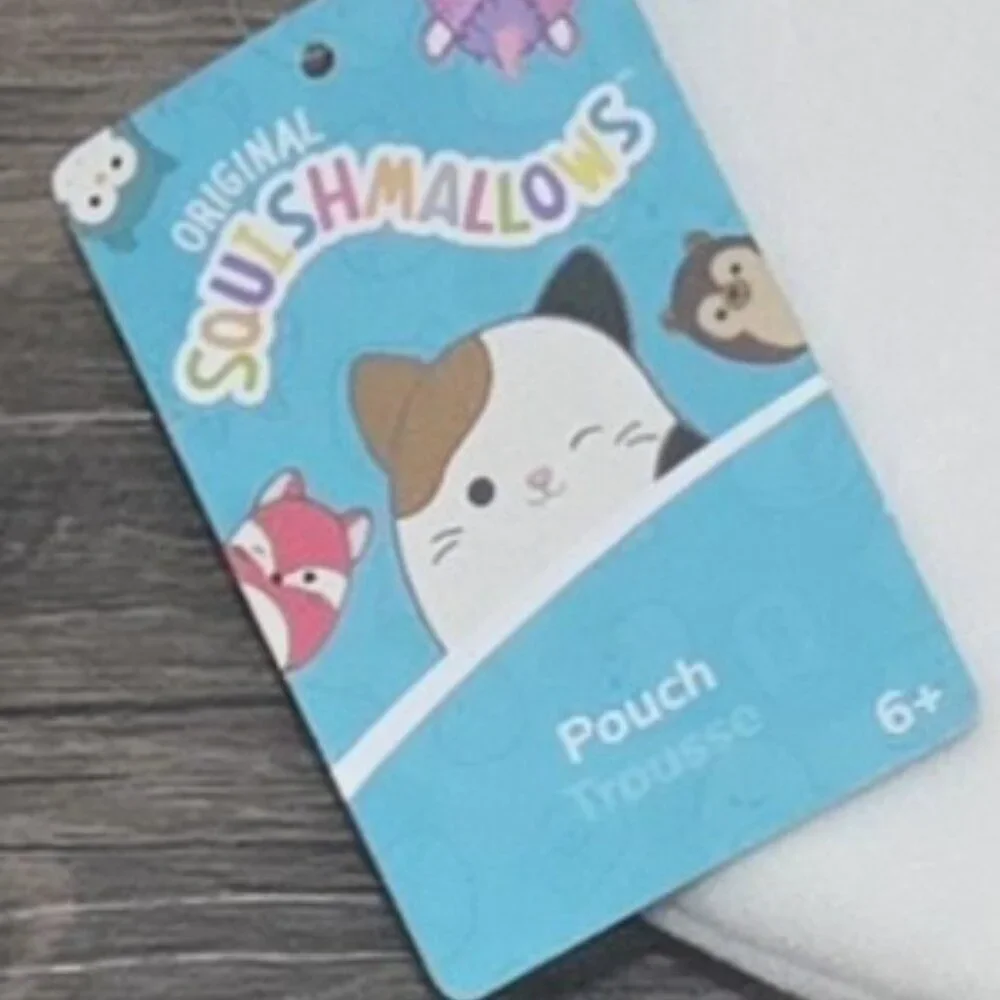 Squishmallows Cam The Cat Soft Plush School Supplies Easter Basket Baubles Pouch